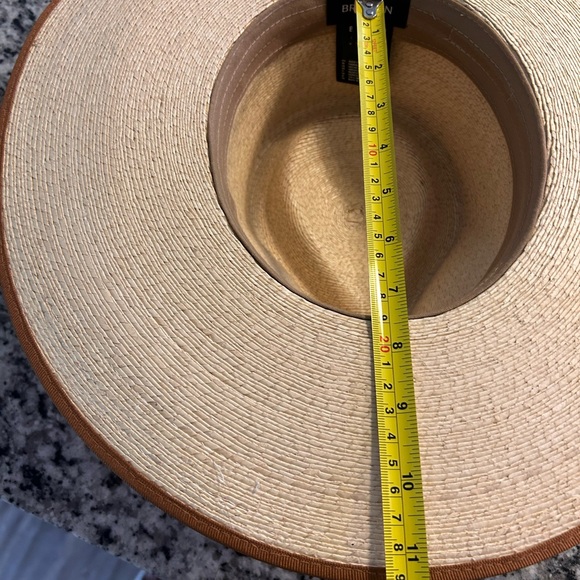 Brixton Cream and Brown Fedora Hat - Picture 9 of 9